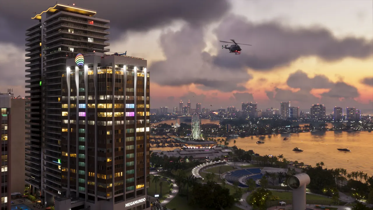 نمای شهر وایس سیتی در GTA 6